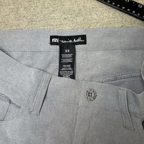 Travis Mathew Pants Men 33x32 Gray Beckladdium Golf Lightweight Outdoor Active - Picture 3 of 9